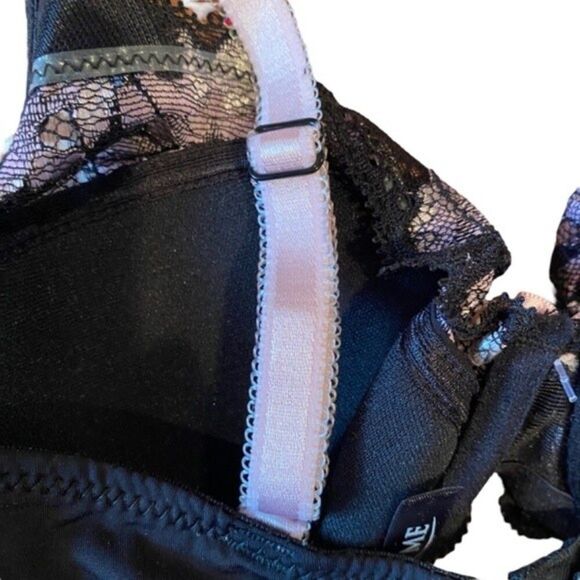 Adore Me 32B Black/ Sweet Lilac Push-up Bra NWT - Picture 5 of 8